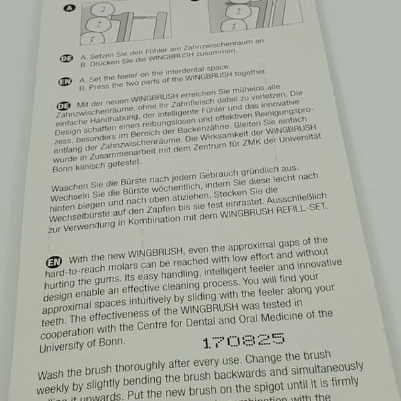 Wingbrush Interdental Brush with ISO 0 XS Refills KICKSTARTER Teeth Flosser New - Picture 9 of 10